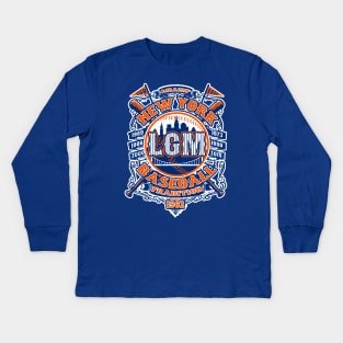 AMAZIN' LET'S GO METS!!! - LGM Kids Long Sleeve T-Shirt